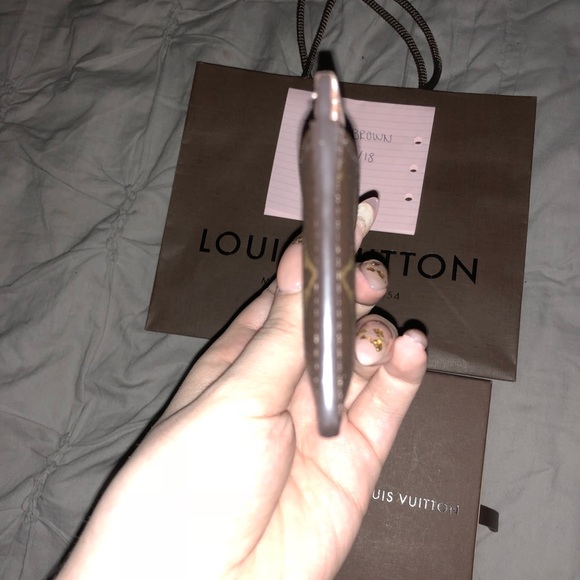 louis vuitton monogam card holder in rose nacre - Picture 7 of 7